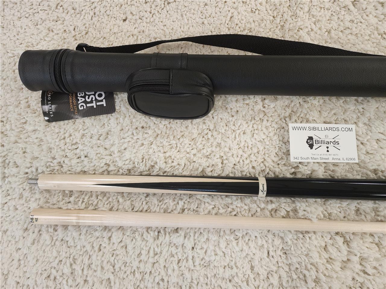 Meucci M1 Sneaky Pete Black Pool Cue with 29" The Pro Shaft & Free Hard Case! Ne