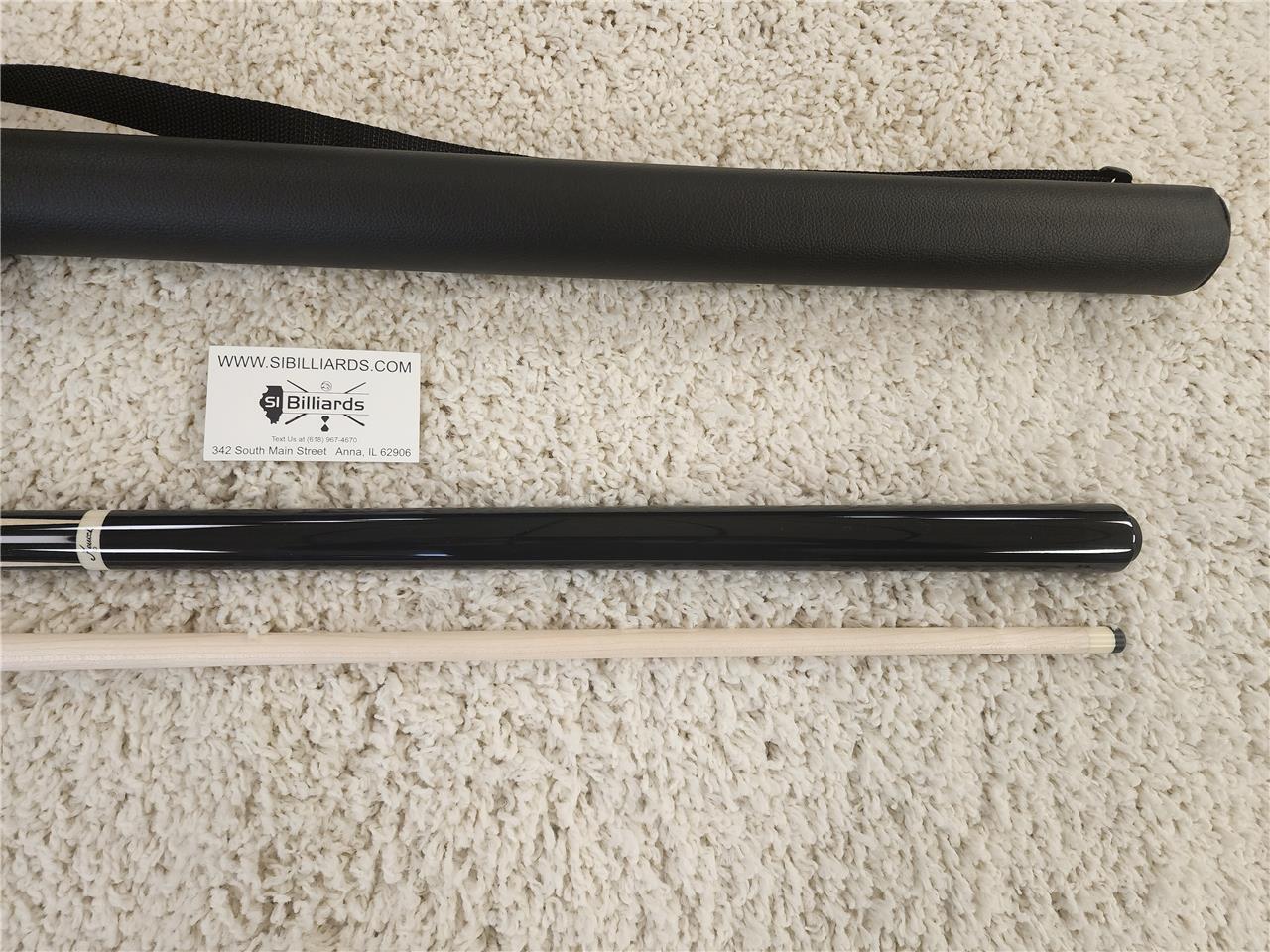 Meucci M1 Sneaky Pete Black Pool Cue with 29" The Pro Shaft & Free Hard Case! Ne