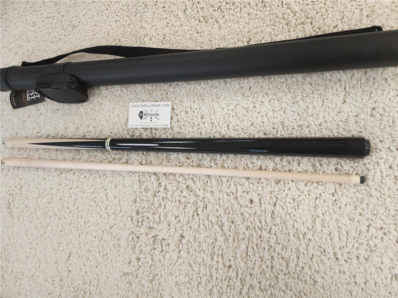 Meucci M1 Sneaky Pete Black Pool Cue with 29" The Pro Shaft & Free Hard Case! Ne