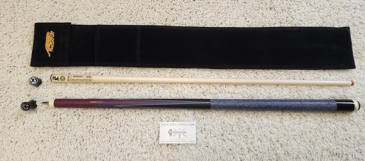Predator 4 Point Sneaky Pete Purple Heart/Blue Points W/ Wrap Cue W/ 314-3