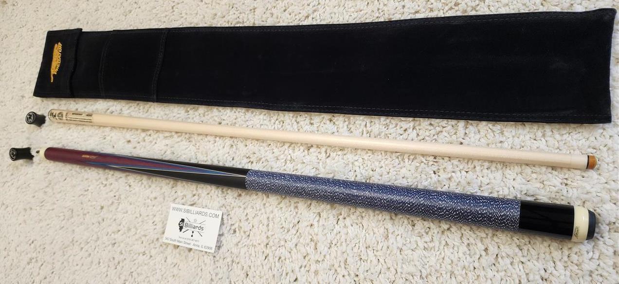 Predator 4 Point Sneaky Pete Purple Heart/Blue Points W/ Wrap Cue W/ 314-3