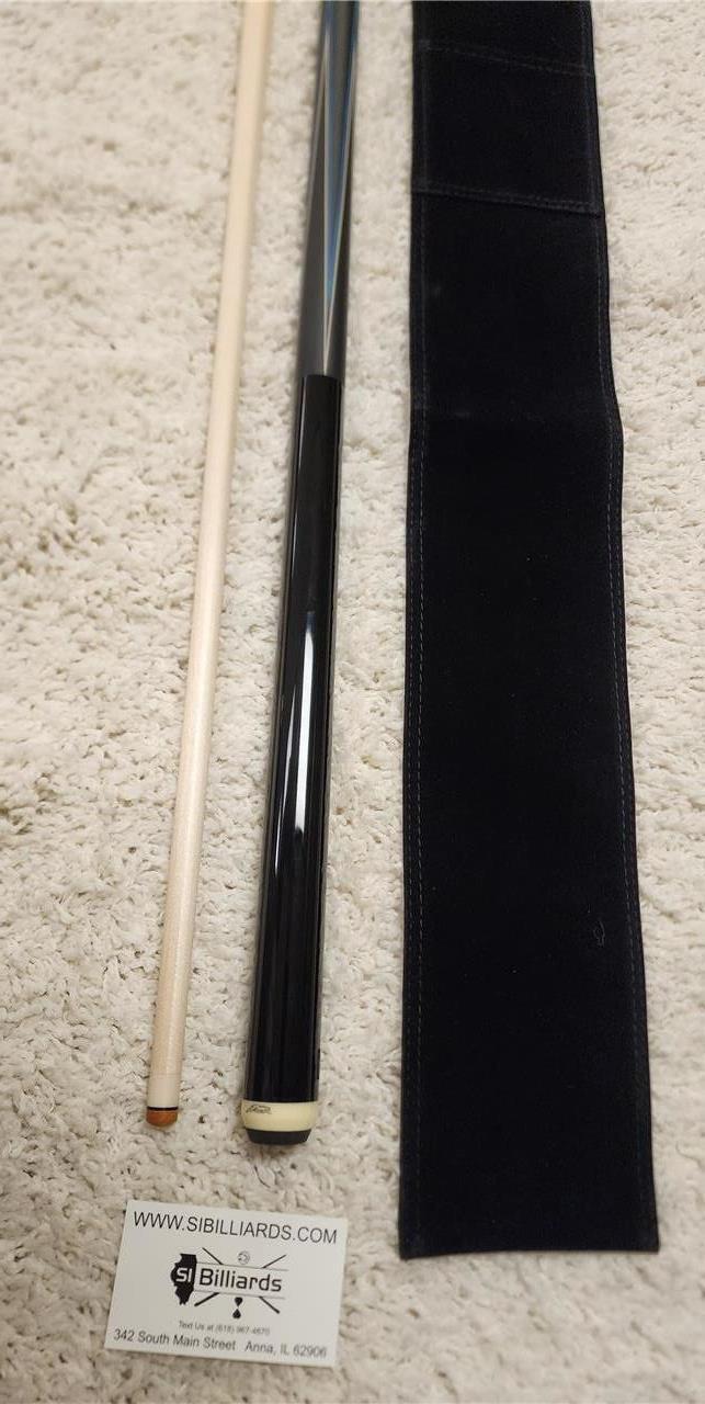 Predator 4 Point Sneaky Pete Black/Blue Points No Wrap Pool Cue w/ 314-3 New!!!