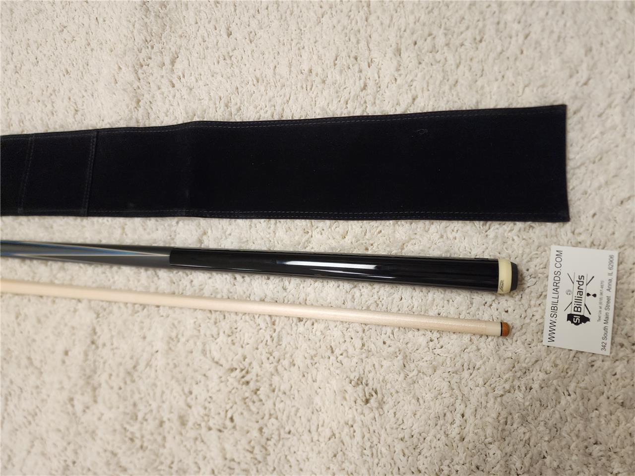 Predator 4 Point Sneaky Pete Black/Blue Points No Wrap Pool Cue w/ 314-3 New!!!