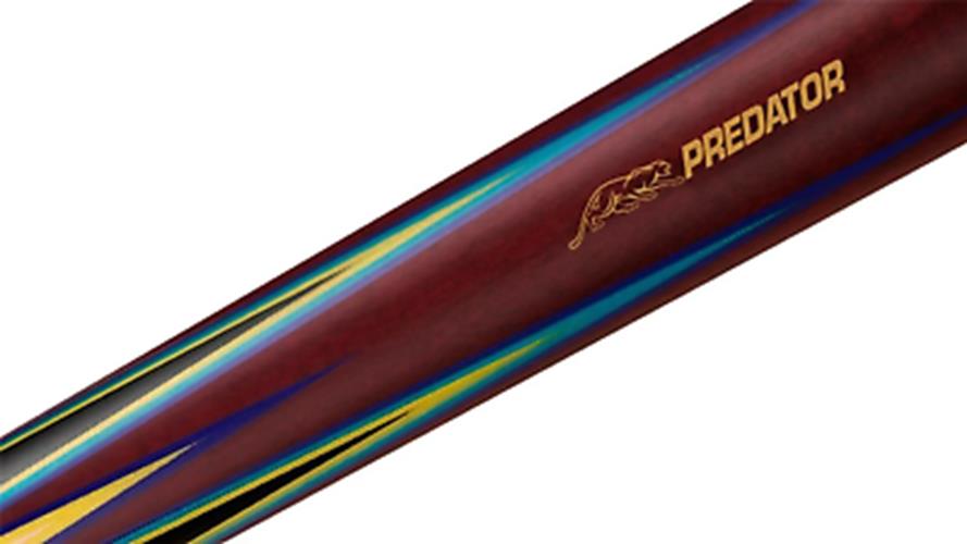 Predator 8 Point Sneaky Pete Purple Heart/Curly Linen Wrap Pool Cue w/ Revo 11.8