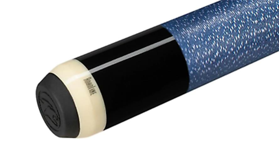 Predator 4 Point Sneaky Pete Black/Blue Points Linen Wrap Pool Cue w/ Revo 11.8