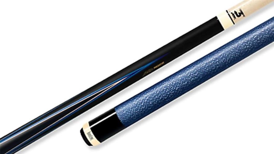 Predator 4 Point Sneaky Pete Black/Blue Points Linen Wrap Pool Cue w/ Revo 11.8