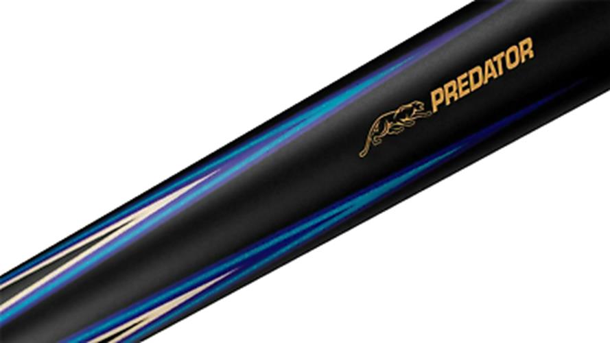 Predator 4 Point Sneaky Pete Black/Blue Points Linen Wrap Pool Cue w/ Revo 11.8