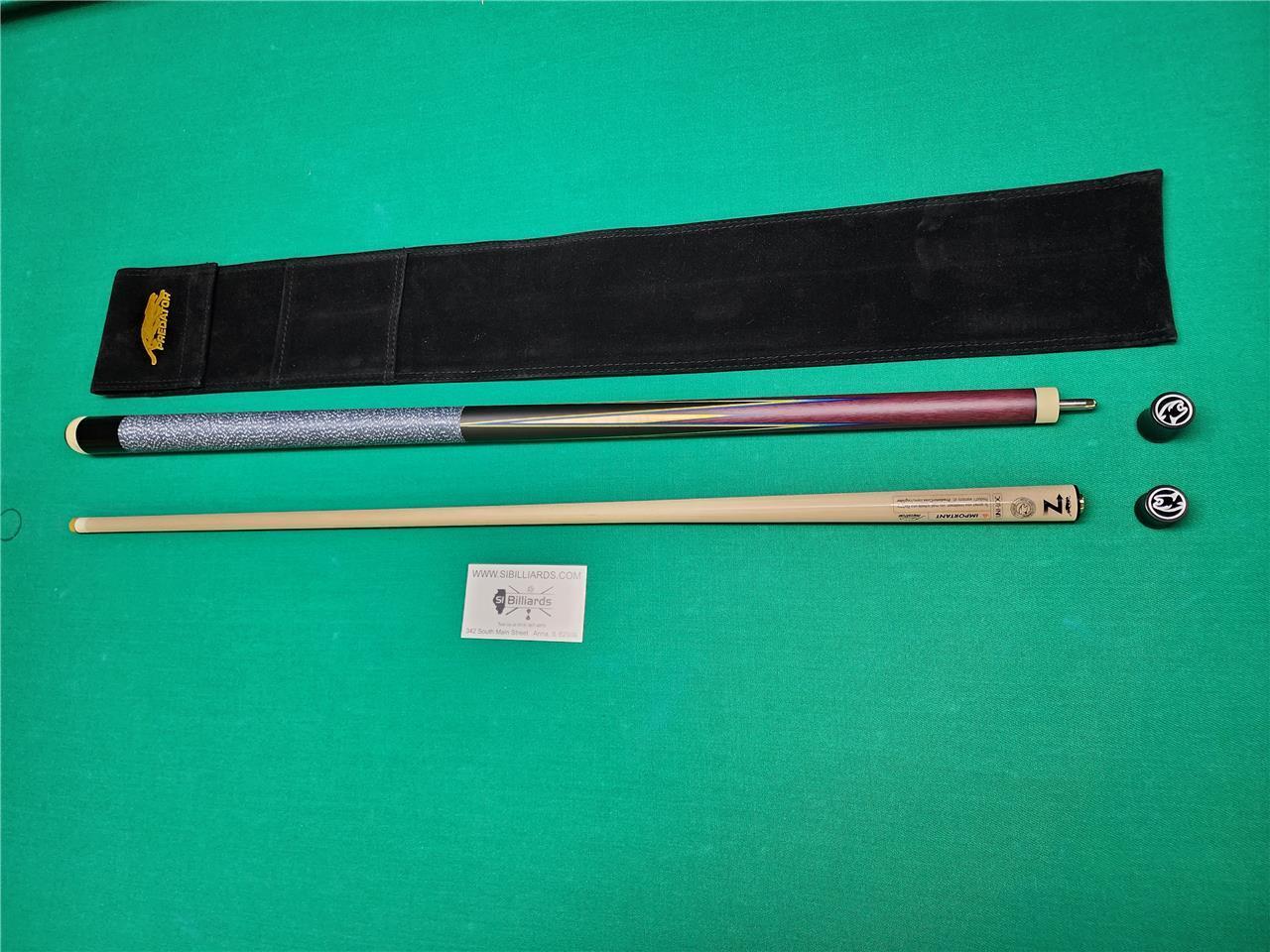 Predator 8 Point Sneaky Pete Purple Heart/Curly Linen Wrap Pool Cue w/ 314-3 New