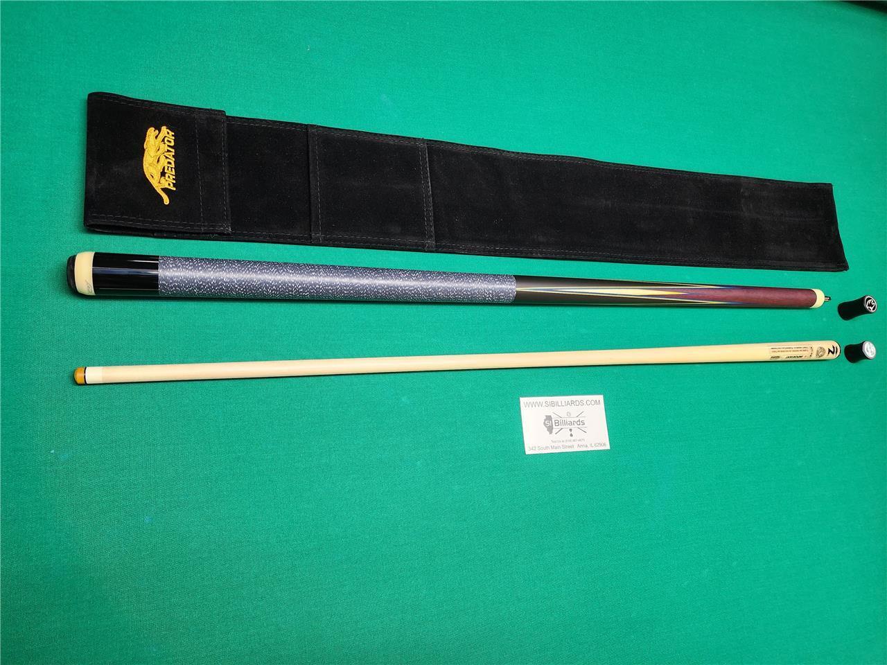 Predator 8 Point Sneaky Pete Purple Heart/Curly Linen Wrap Pool Cue w/ 314-3 New