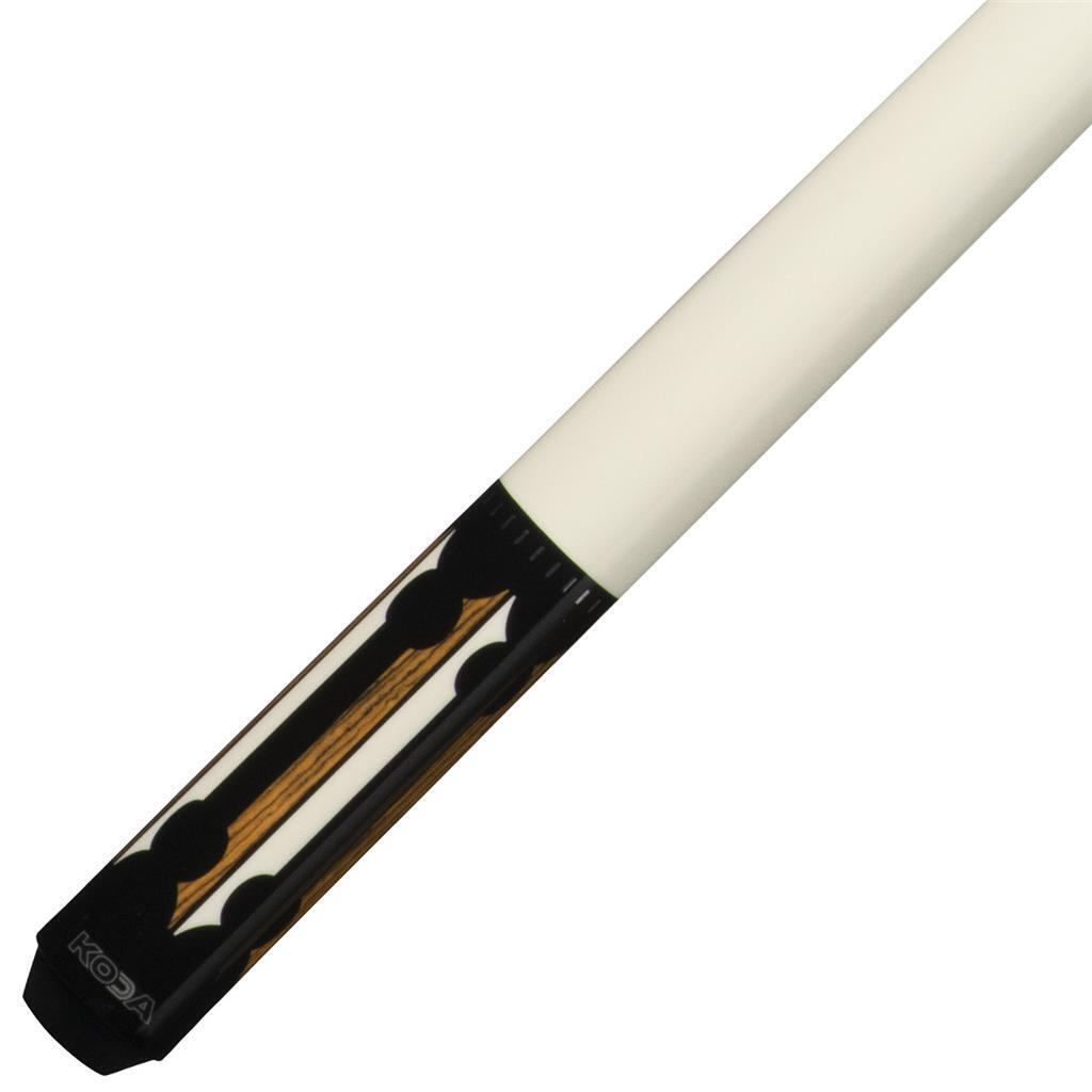 K2 POOL CUE KL130 Gloss Split Floating Bocote/Ivory Point Design, Wrapless