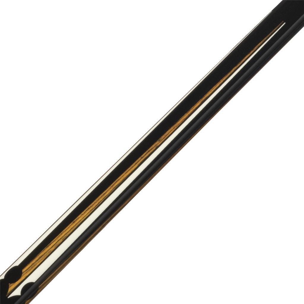 K2 POOL CUE KL130 Gloss Split Floating Bocote/Ivory Point Design, Wrapless