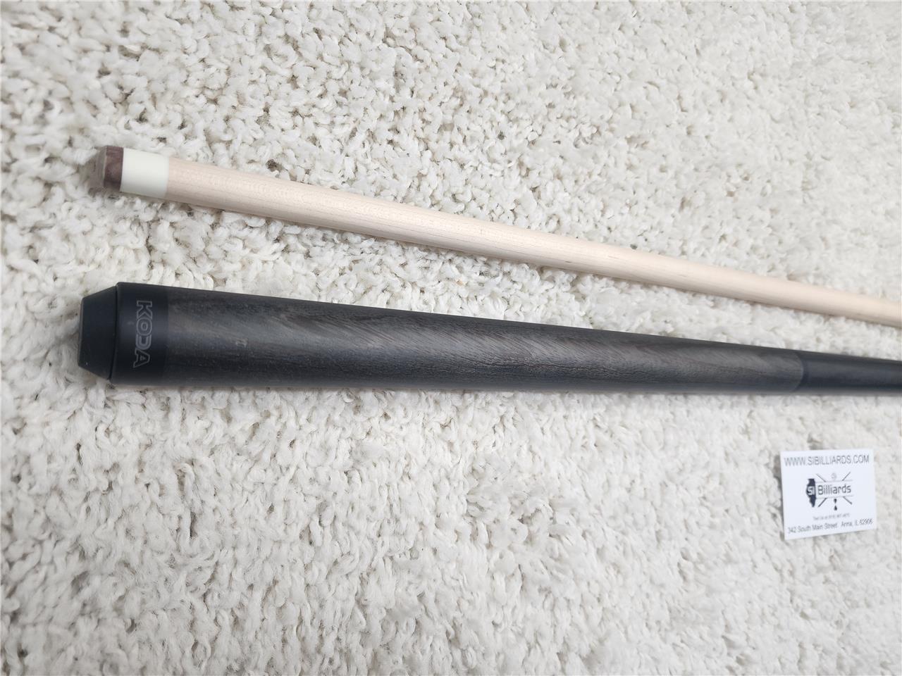 Koda KDJB11 Black and Zebrawood Jump/Break Pool Cue 19 oz 13.75mm Phenolic Tip