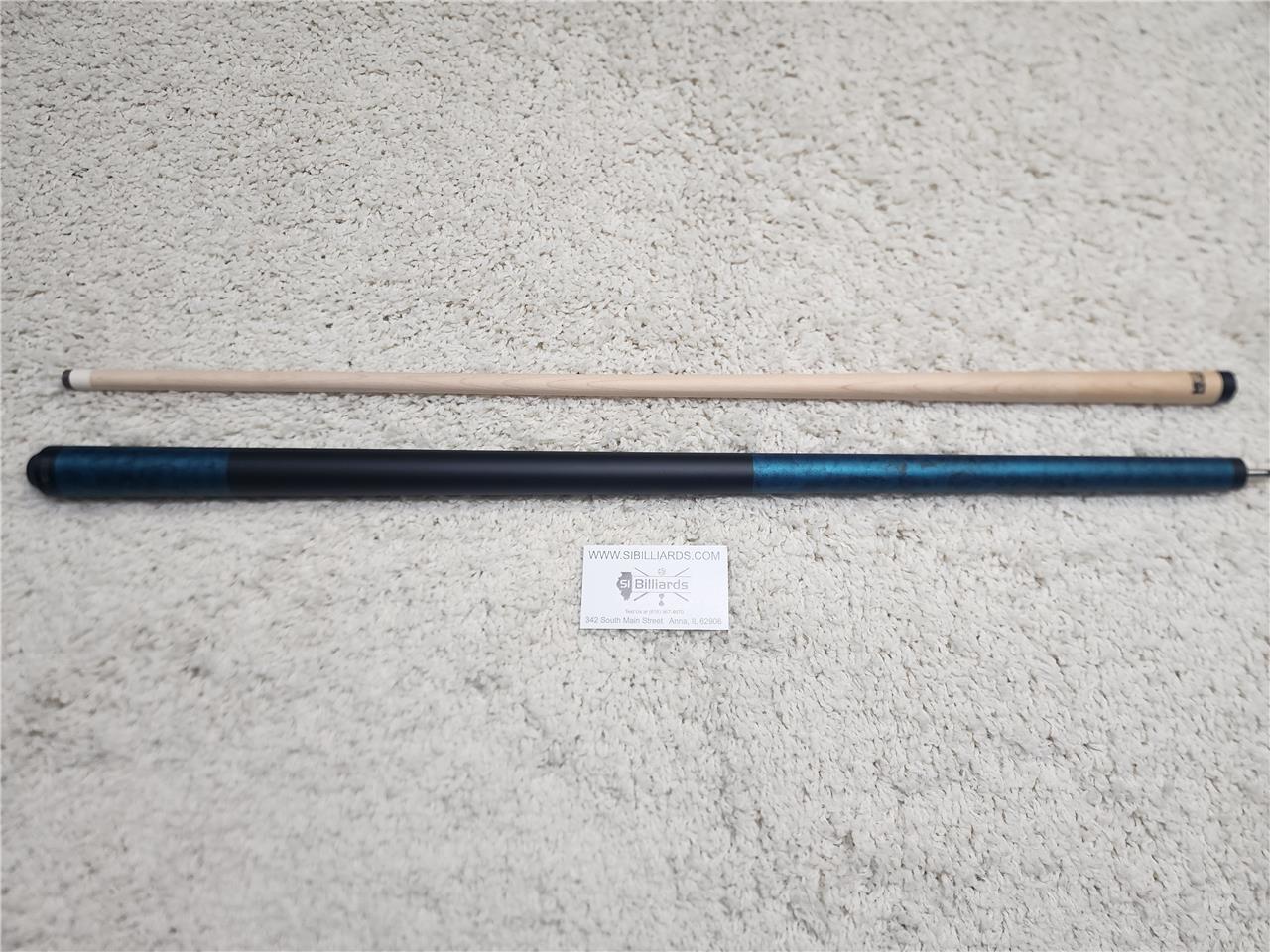 K2 POOL CUE KL104 Matte Teal Blue, Black Smoke w/ Black Simulated Wrap - 12