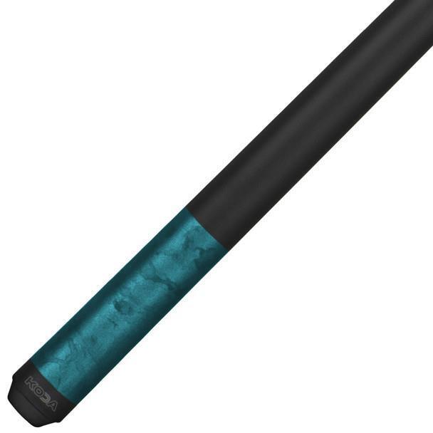 K2 POOL CUE KL104 Matte Teal Blue, Black Smoke w/ Black Simulated Wrap - 12