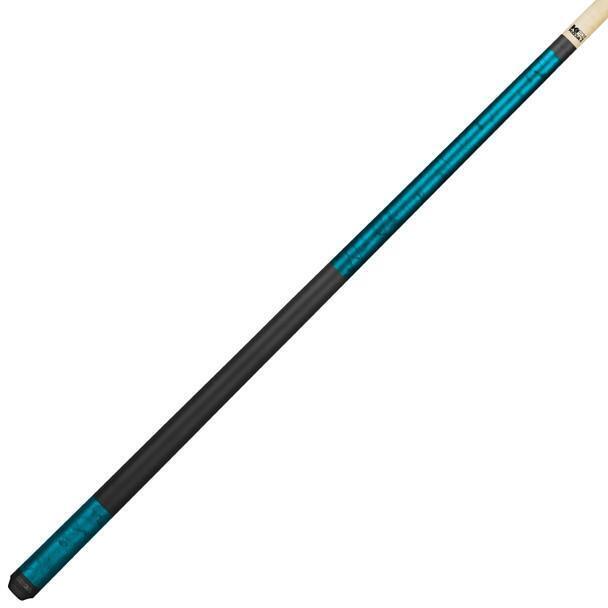 K2 POOL CUE KL104 Matte Teal Blue, Black Smoke w/ Black Simulated Wrap - 12