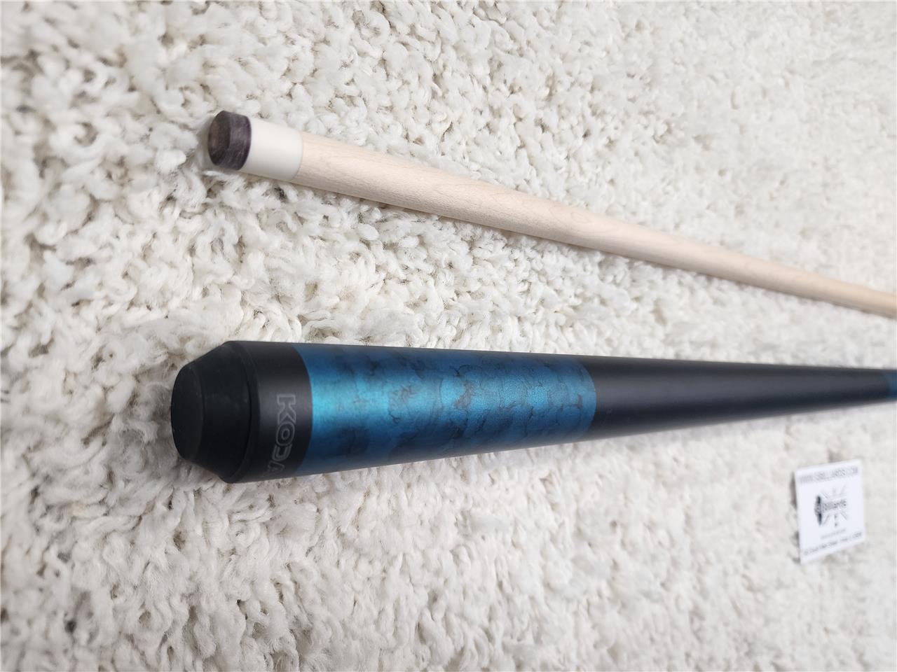 K2 POOL CUE KL104 Matte Teal Blue, Black Smoke w/ Black Simulated Wrap - 12