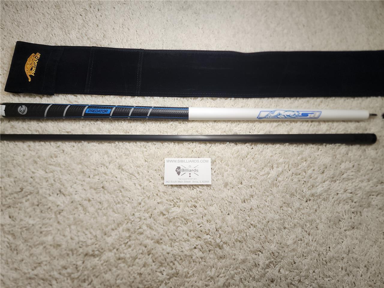 Predator Sport 2 Volt w/ Sport Wrap Pool Cue Uniloc Bull Carbon 12.25 mm Shaft