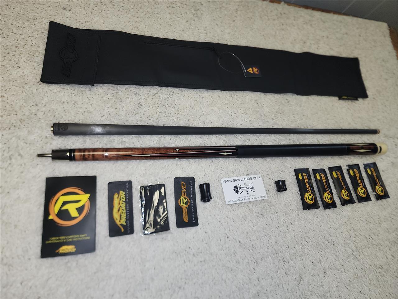 Predator K Series Classics 2-4 Cue - Revo 12.9 mm WVP Shaft + Jt. Caps & Case