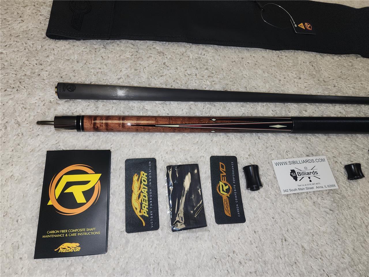 Predator K Series Classics 2-4 Cue - Revo 12.9 mm WVP Shaft + Jt. Caps & Case