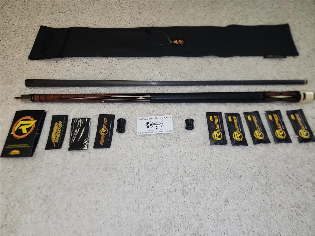 Predator K Series Classics 2-4 Cue - Revo 12.9 mm WVP Shaft + Jt. Caps & Case