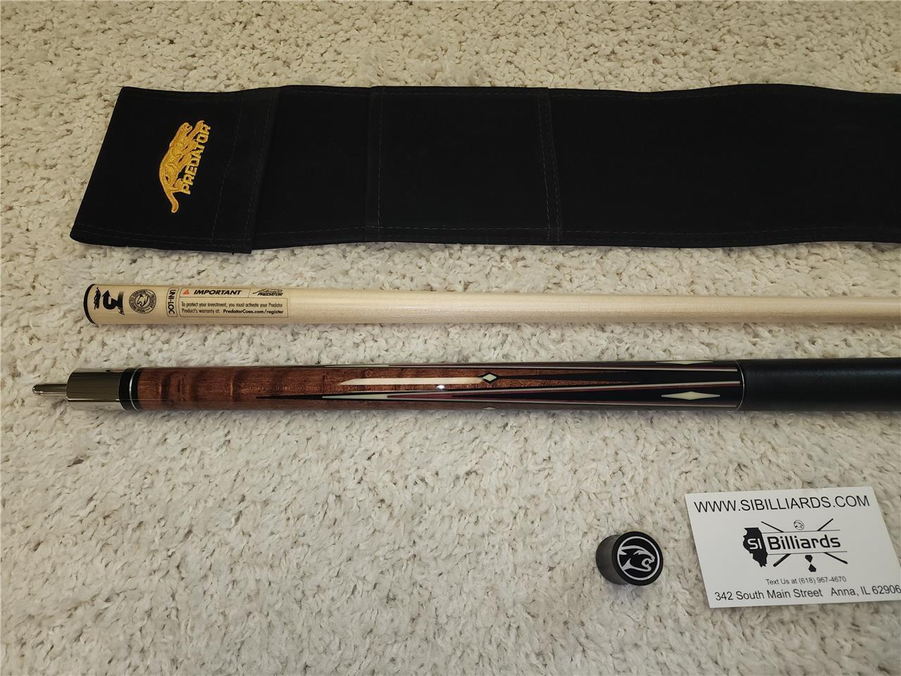 Predator K Series Classics 2-4 Cue - 314-3 12.75 mm Shaft + Jt. Caps & Case! New