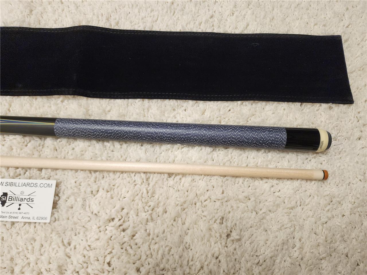 Predator 8 Point Sneaky Pete Black/Blue Points with Wrap Pool Cue w/ 314-3 New!!