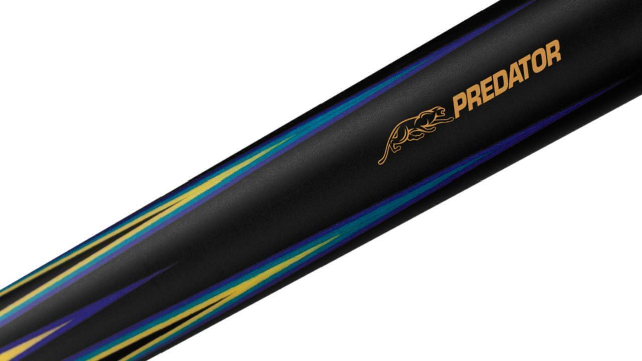 Predator 8 Point Sneaky Pete Black/Blue Points with Wrap Pool Cue w/ 314-3 New!!