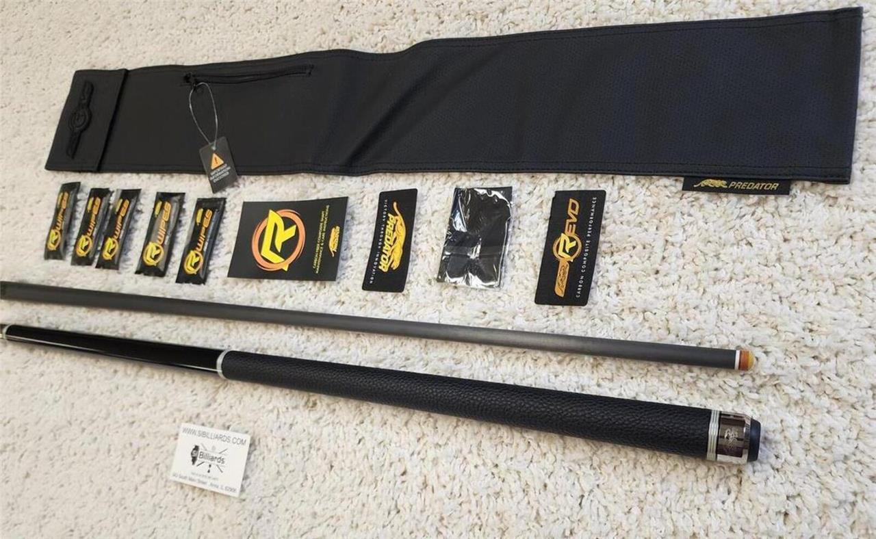 Predator 9K-1 Pool Cue - UniLoc Revo 12.4 mm + Jt. Caps & Case
