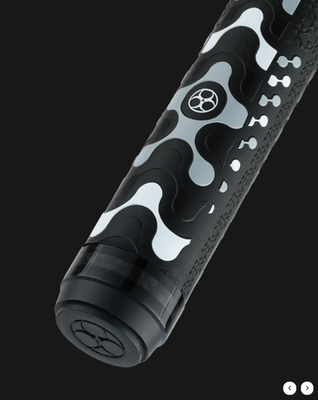 Poison by Predator VX Jump/Break Cue with Venom Carbon Fiber Shaft - Black/Gray