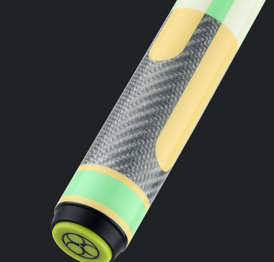 Predator Poison Candy Sugar Pool Cue 12.4mm Carbon Fiber Shaft Green Peach