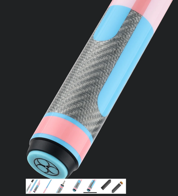 Poison by Predator Candy Series 12.4mm Carbon Fiber Shaft -Pink/Blue - No Wrap