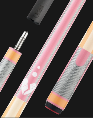 Poison by Predator Candy Series 12.4mm Carbon Fiber Shaft -Peach/Pink - No Wrap