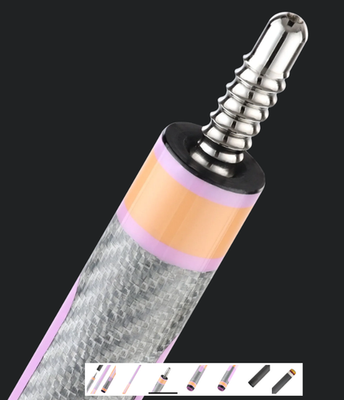 Predator Poison Candy Sugar Pool Cue 12.4mm Carbon Fiber Shaft Peach