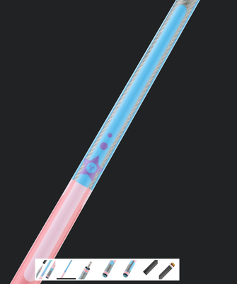 Poison by Predator Candy Series 12.4mm Carbon Fiber Shaft -Pink/Blue - No Wrap
