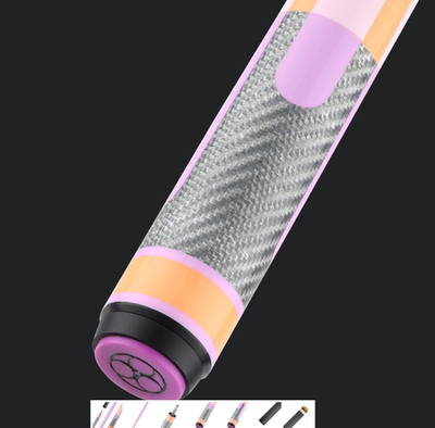 Predator Poison Candy Sugar Pool Cue 12.4mm Carbon Fiber Shaft Peach