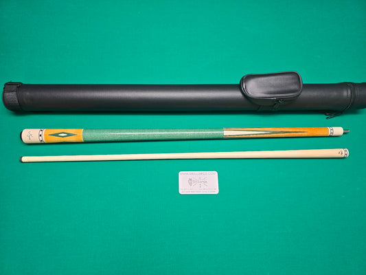 Meucci Economy Cure 7 Green Pool Cue 19oz w/ 12.5mm Pro Shaft! Free Hard Case!