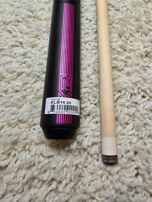 K2 Pool KLB14 Cue Matte Black With Purple W/ K2 LD 12.5MM Shaft!