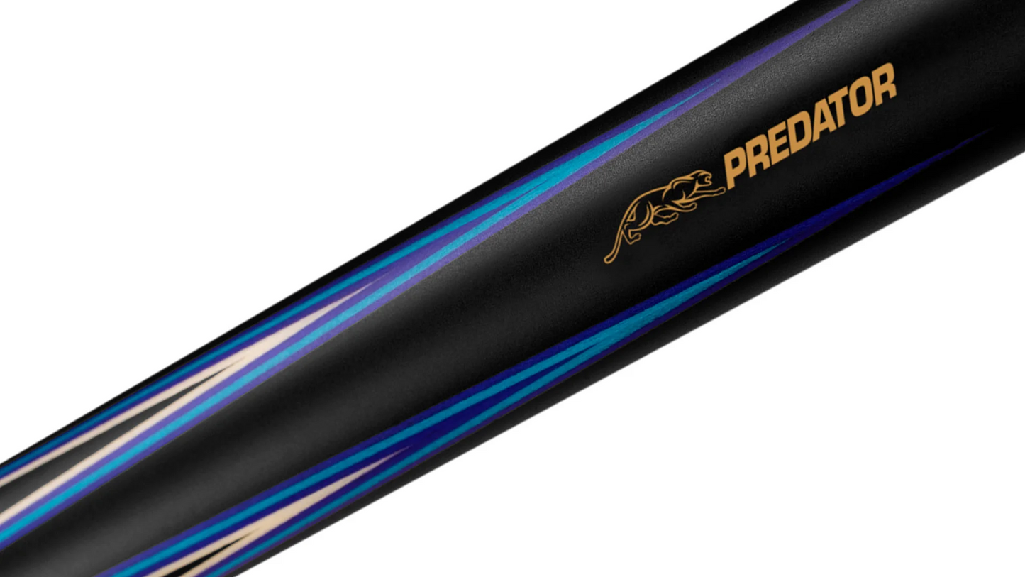 Predator 4 Point Sneaky Pete Purple Black/Blue Points No Wrap Cue U Pick Shaft!