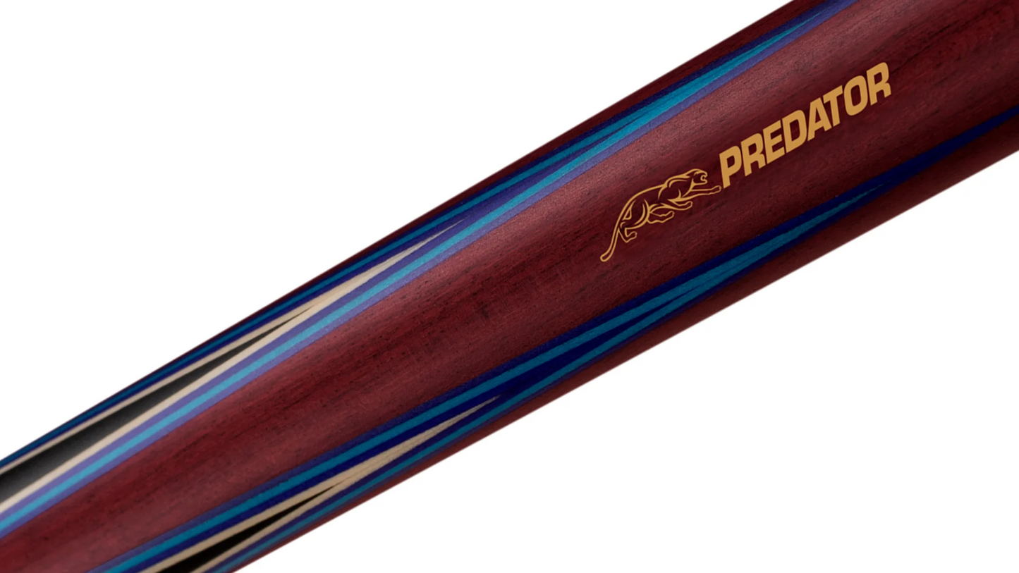 Predator 4 Point Sneaky Pete Purple Heart/Blue Points W/ Wrap Cue U Pick Shaft!