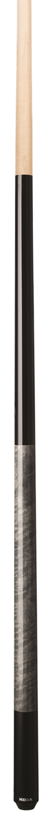KODA POOL CUE KD23 Black Butt w/ Gray Curly Maple Decal Wrap & Maple Shaft