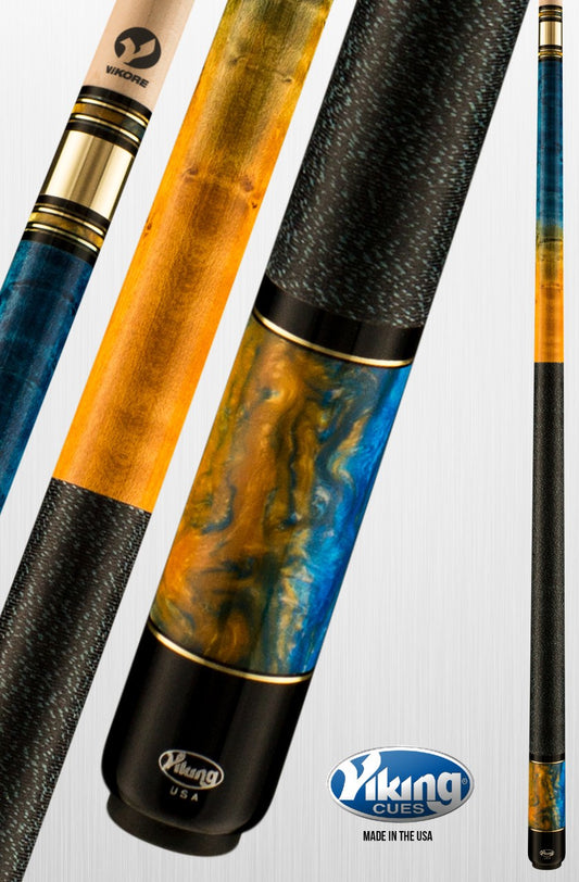 Viking Twilight TW0116 Pool Cue with Vikore Performance Shaft, Linen Wrap