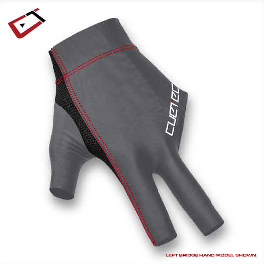 Cuetec AXIS Billiards Glove – Speed Gray, Left Hand, Medium – Brand New