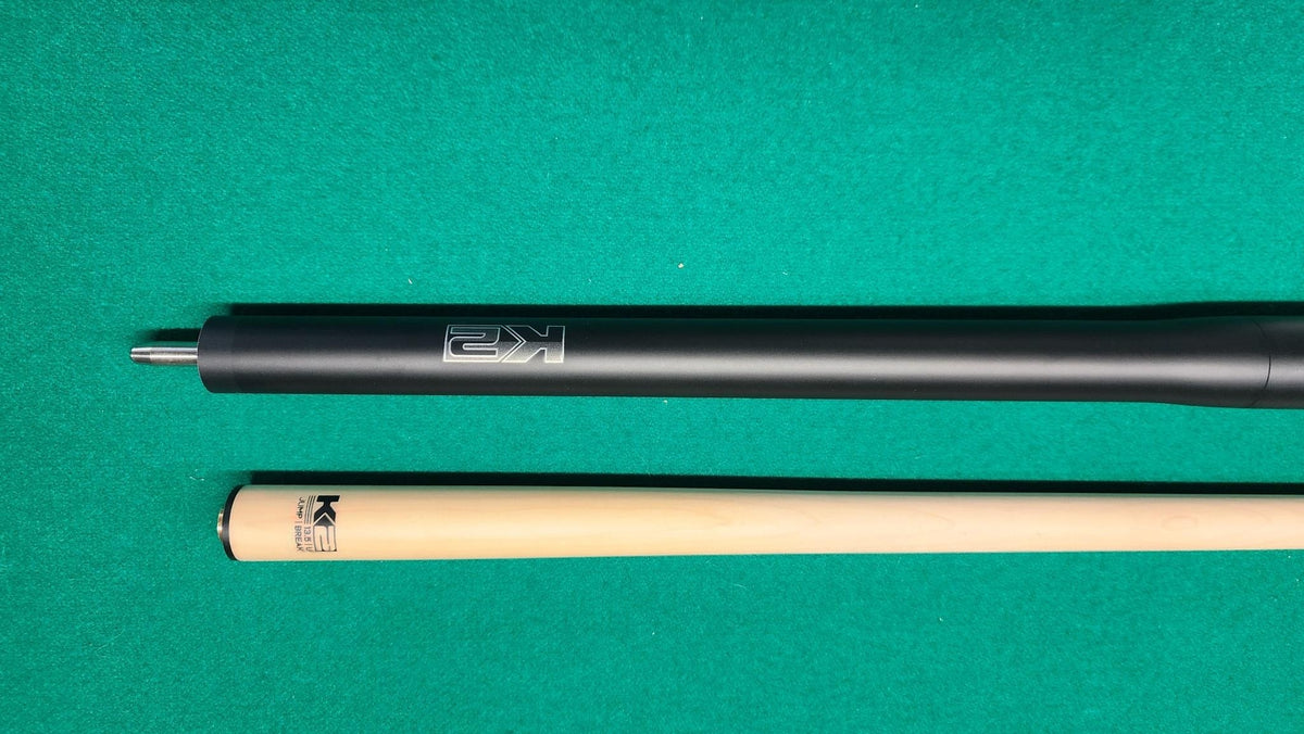 K2 5 in 1 Break/Jump Cue - Gun Metal - 13.5mm Phenolic Tip - Fast Shipping!