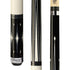 PureX HXT90 Kamui Black Soft Tip Traditional Silver Accents Technology Pool Cue