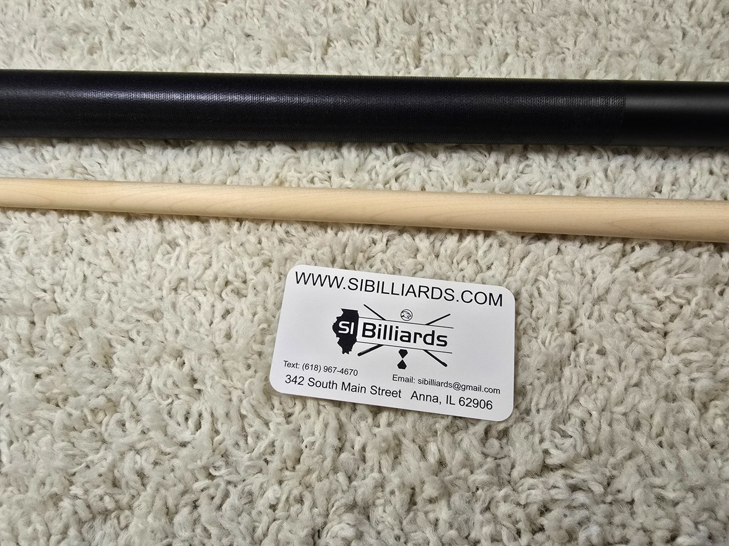 K2 Pool KLB10 Cue Matte Black With White W/ K2 LD 12.5MM Shaft!