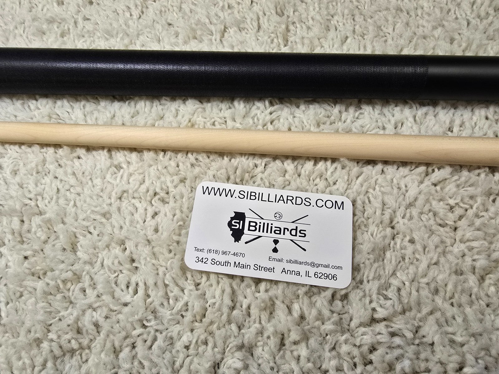 K2 Pool KLB10 Cue Matte Black With White W/ K2 LD 12.5MM Shaft!