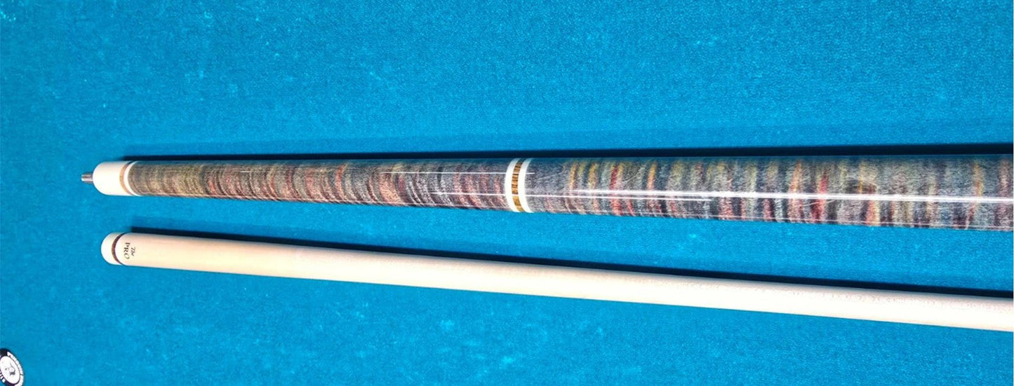 Meucci ANW-1 Rainbow Stained Pool Cue w/ Pro Shaft & Free Hard Case! White!8