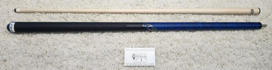 K2 Pool Cue KLCBL Blue w/ Leather Wrap Play Cue w/ Low Deflection 11.75MM Shaft