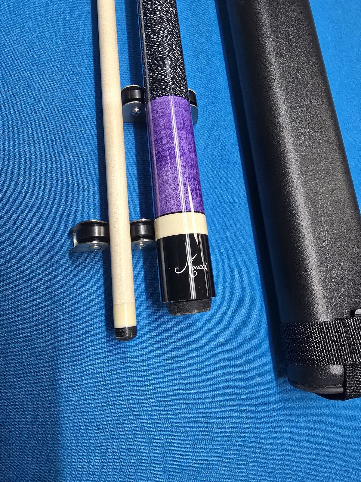 Meucci European Pool Cue - Purple - 12.5mm Pro Shaft - Free 1X1 Hard Case!