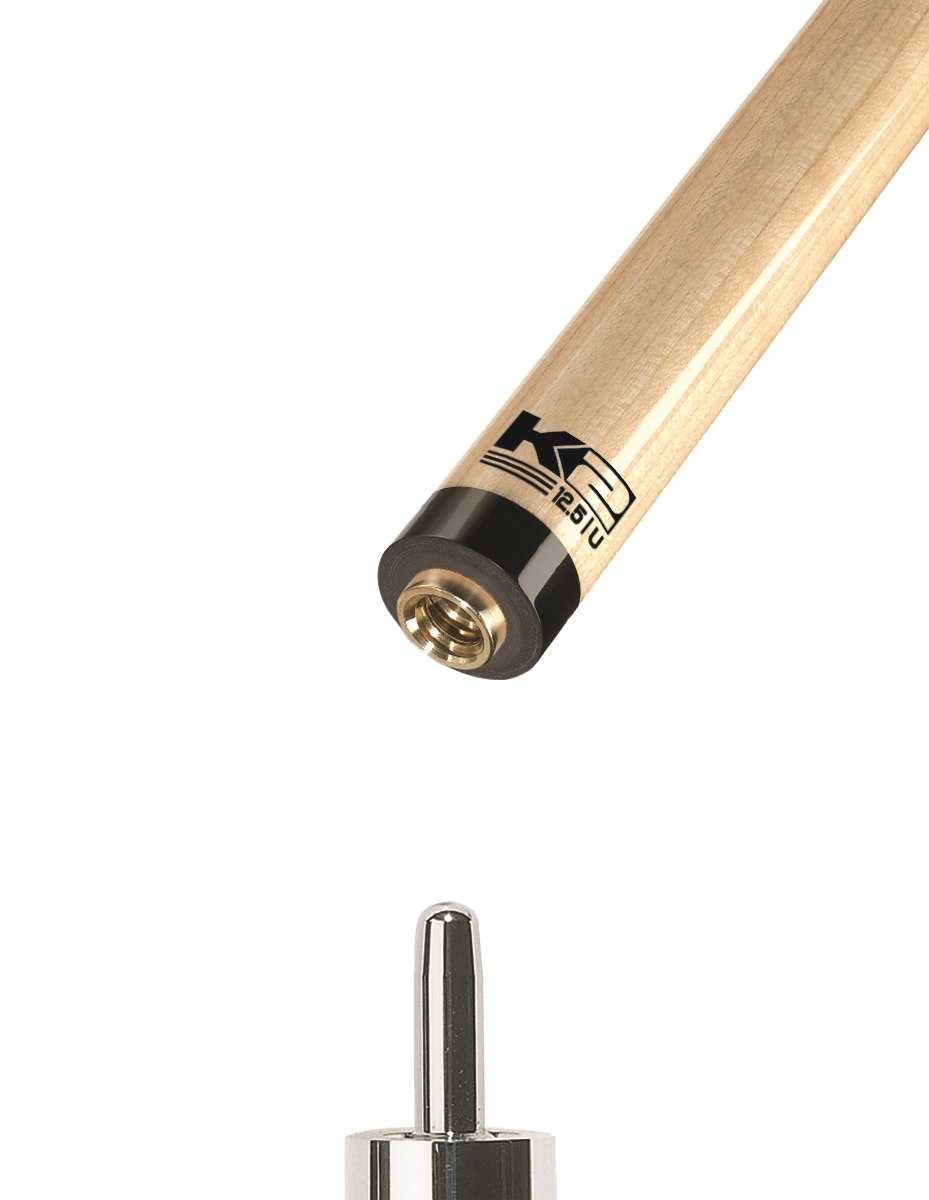 K2 Pool Cue Shaft Low Deflection 12.5 MM Tiger Everest Tip! Uniloc Joint